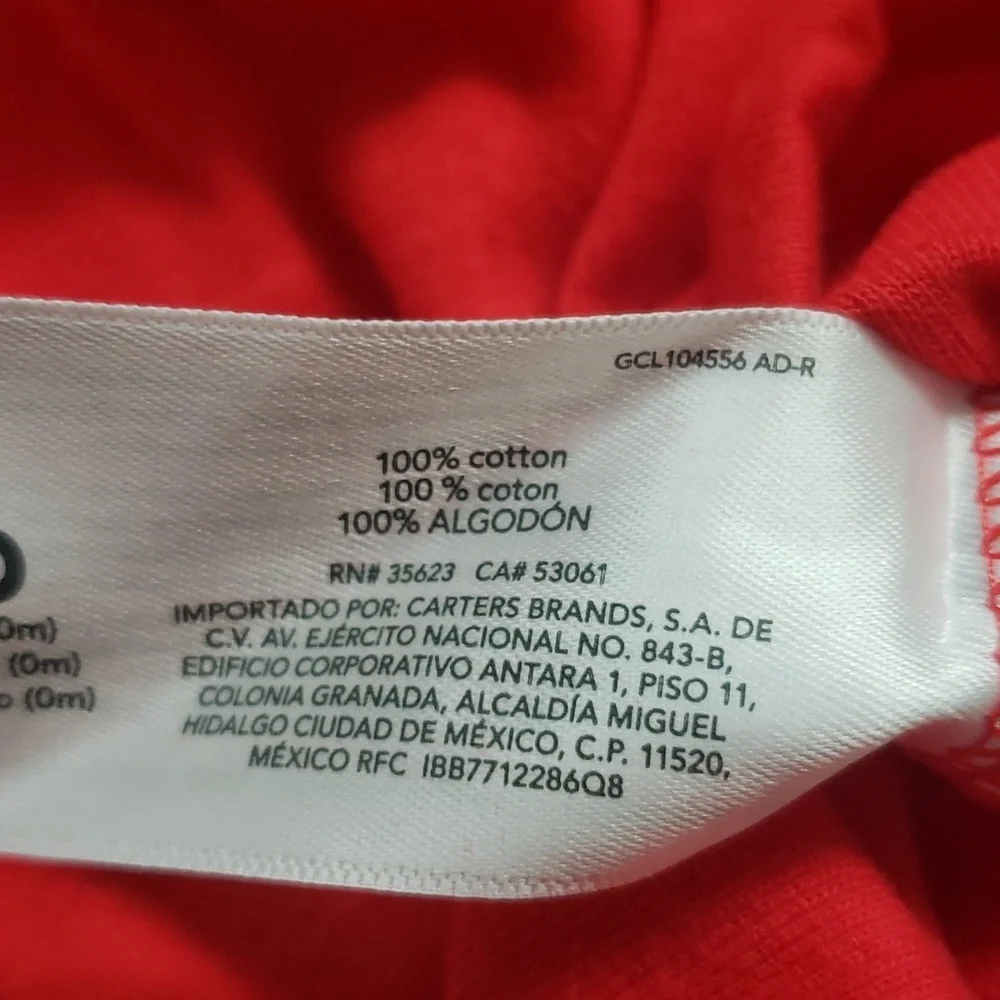 Carter's NWT Newborn 3-piece Gray Fleece Hoodie and Pants with Red Onesie